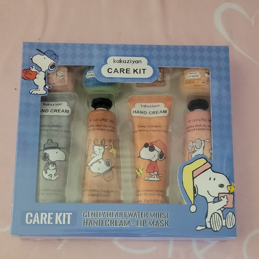 Care Kit - Peach Hand Cream & Lip Mask Set